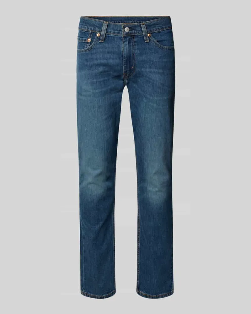 Levi's Slim Fit Jeans im Used-Look Modell '511 Jeansblau