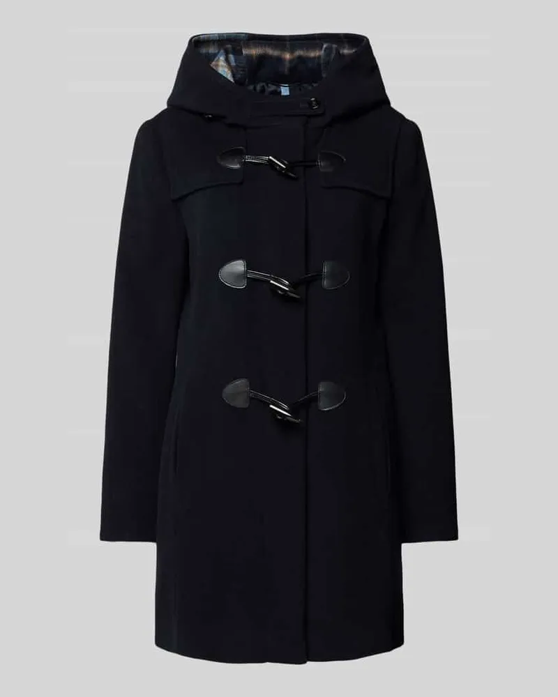 Gil Bret Dufflecoat aus Woll-Mix mit Kaschmir-Anteil Marine