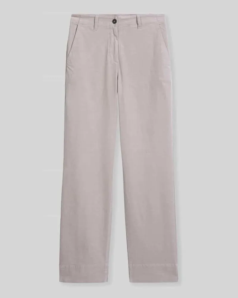 Marc O'Polo Straight Fit Cordhose aus Baumwoll-Mix Modell 'LANDE WIDE Stein