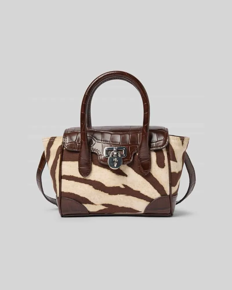 Ralph Lauren Satchel Bag mit Label-Detail Dunkelbraun