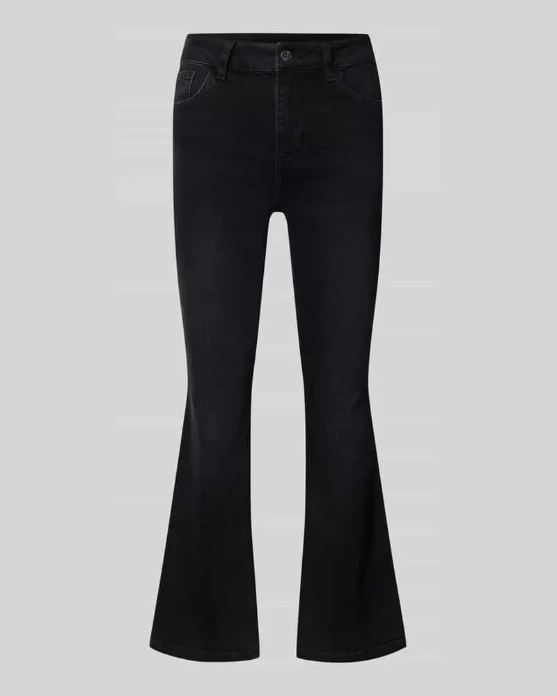 Liu Jo Flared Fit Jeans aus Baumwoll-Mix Modell 'Princess Black