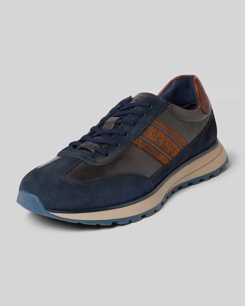 Bugatti Sneaker aus Leder Modell 'Timon Dunkelblau