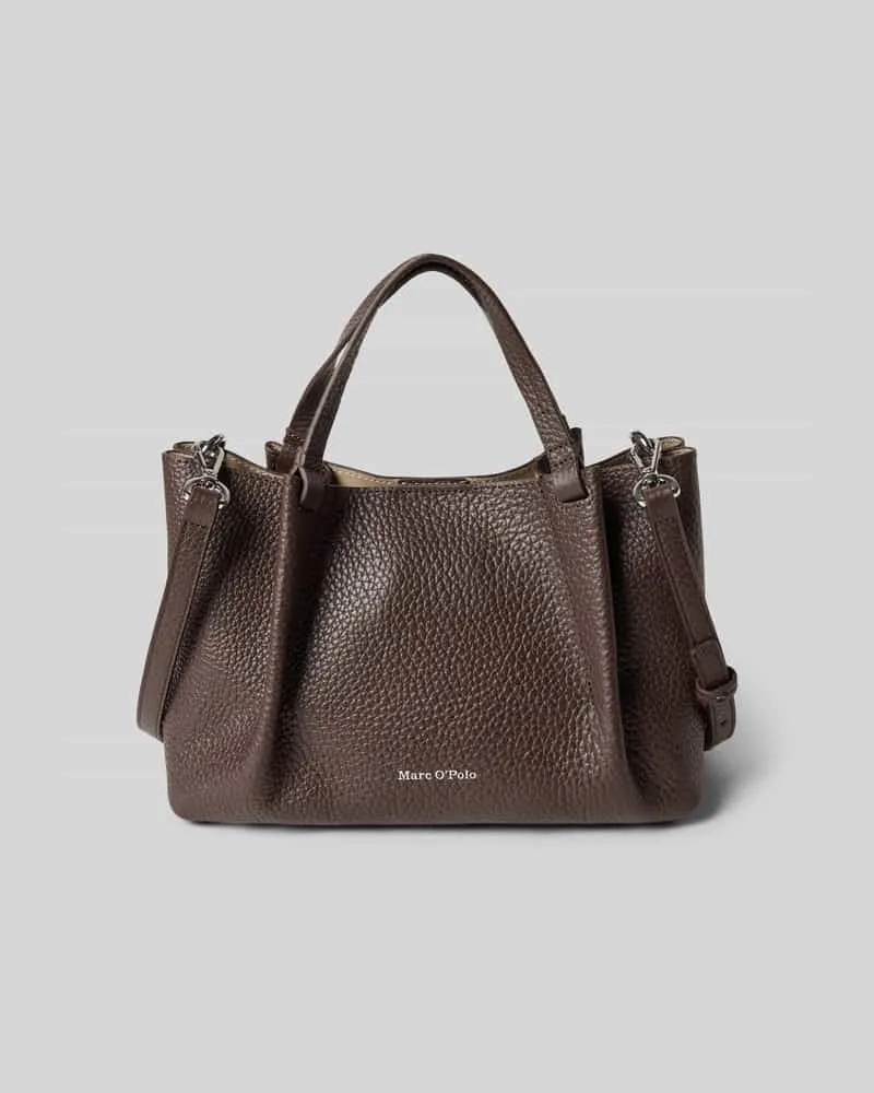 Marc O'Polo Umhängetasche aus echtem Rindsleder Modell 'BELLILI Dunkelbraun