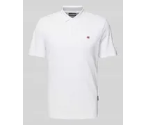 Slim Fit Poloshirt mit Logo-Stitching Modell 'EALIS