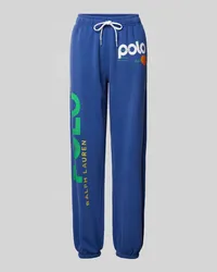 Ralph Lauren Regular Fit Sweatpants mit Label-Print Ocean