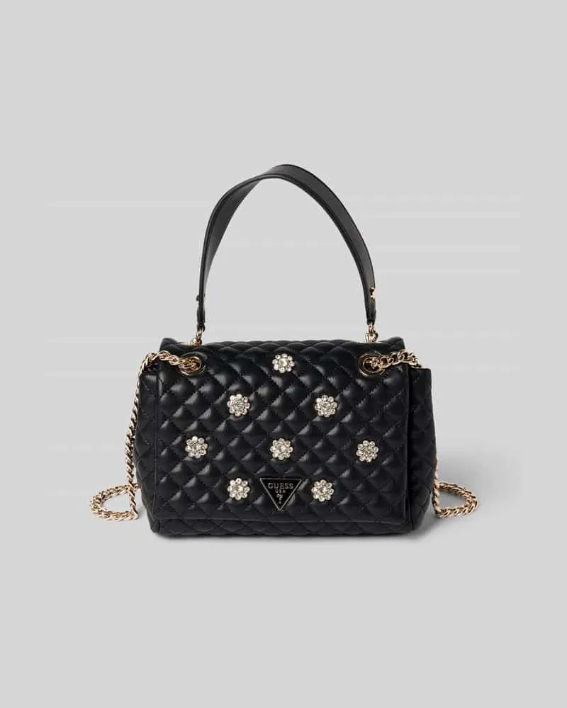 Guess Handtasche mit Steppnähten Modell 'EVERLEE Black