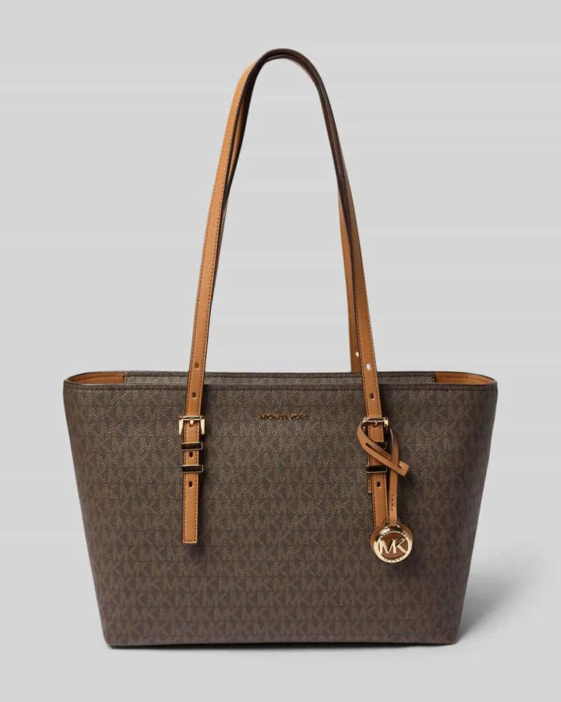 Michael Kors Shopper mit Logo-Muster Modell 'QUINN Dunkelbraun