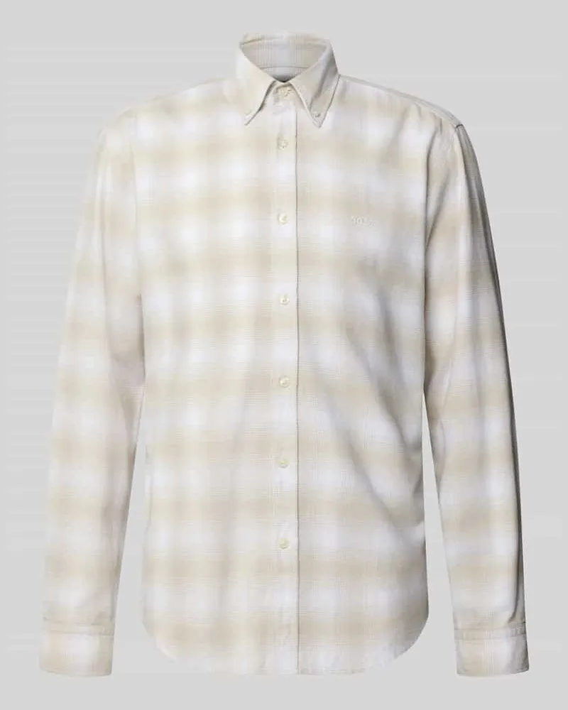 HUGO BOSS Relaxed Fit Freizeithemd aus reiner Baumwolle Modell 'CODY Offwhite