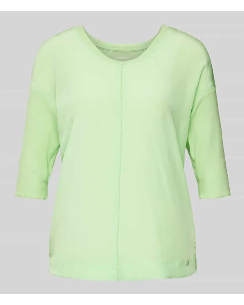 Marc Cain T-Shirt mit Ziernaht Neon