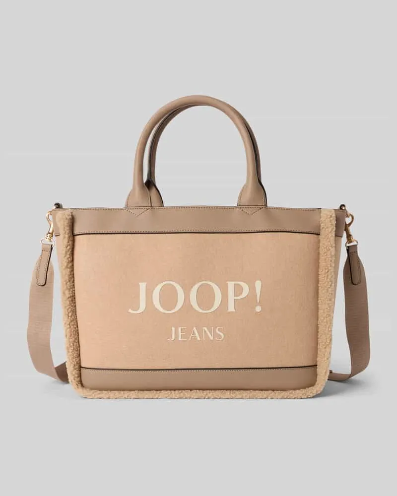 JOOP! Shopper mit Logo-Print Modell 'Yvette Beige