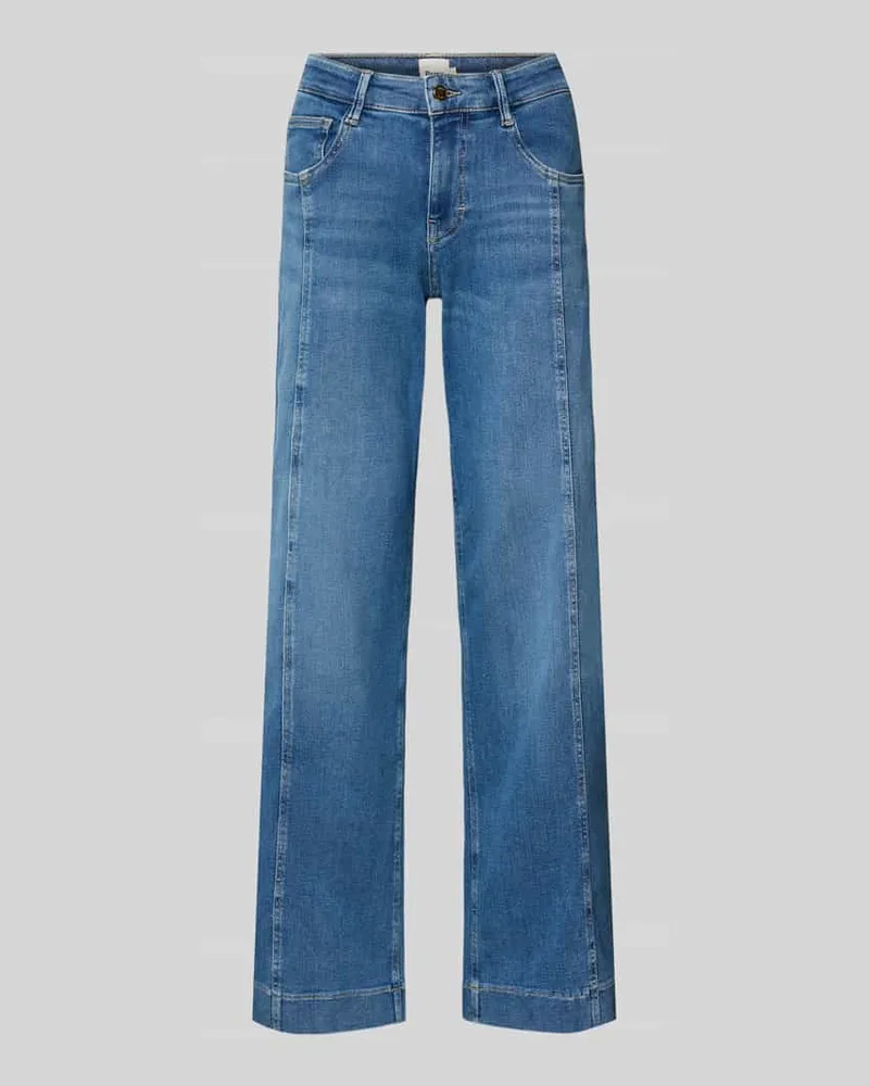 Brax Wide Leg Jeans aus Baumwoll-Mix Modell 'Maine Jeansblau