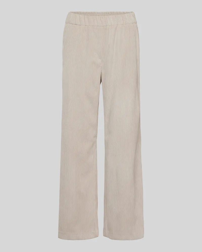 MAC Jeans Cropped Culotte aus Cord Beige