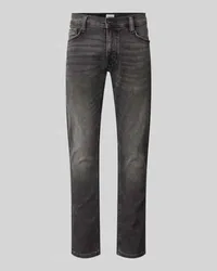 Mustang Slim Fit Jeans mit Label-Details Black