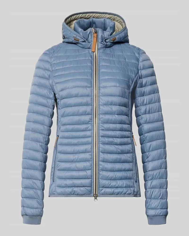 Camel Active Regular Fit Steppjacke mit Reißverschlusstaschen Hellblau