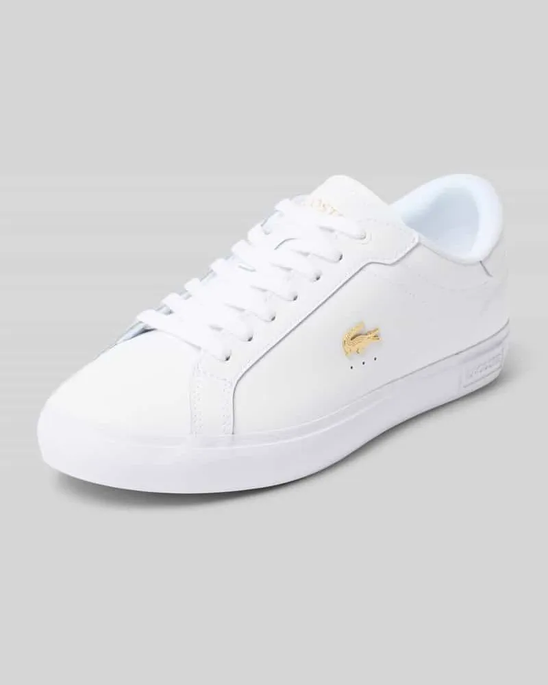 Lacoste Sneaker aus echtem Rindsleder Weiss