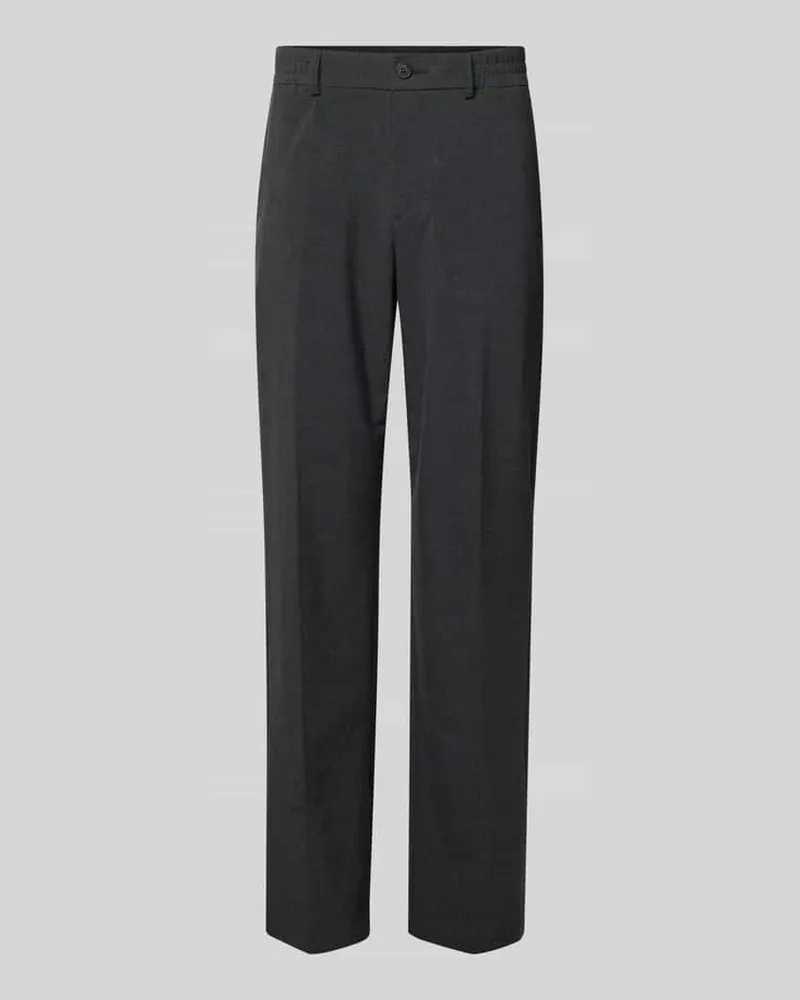 S.Oliver Regular Fit Weite Hose mit Viskose-Anteil Anthrazit