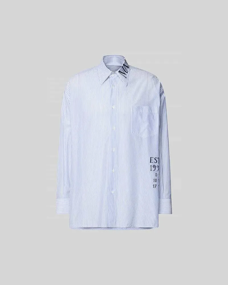 Maison Margiela Relaxed Fit Freizeithemd mit Brusttasche Weiss