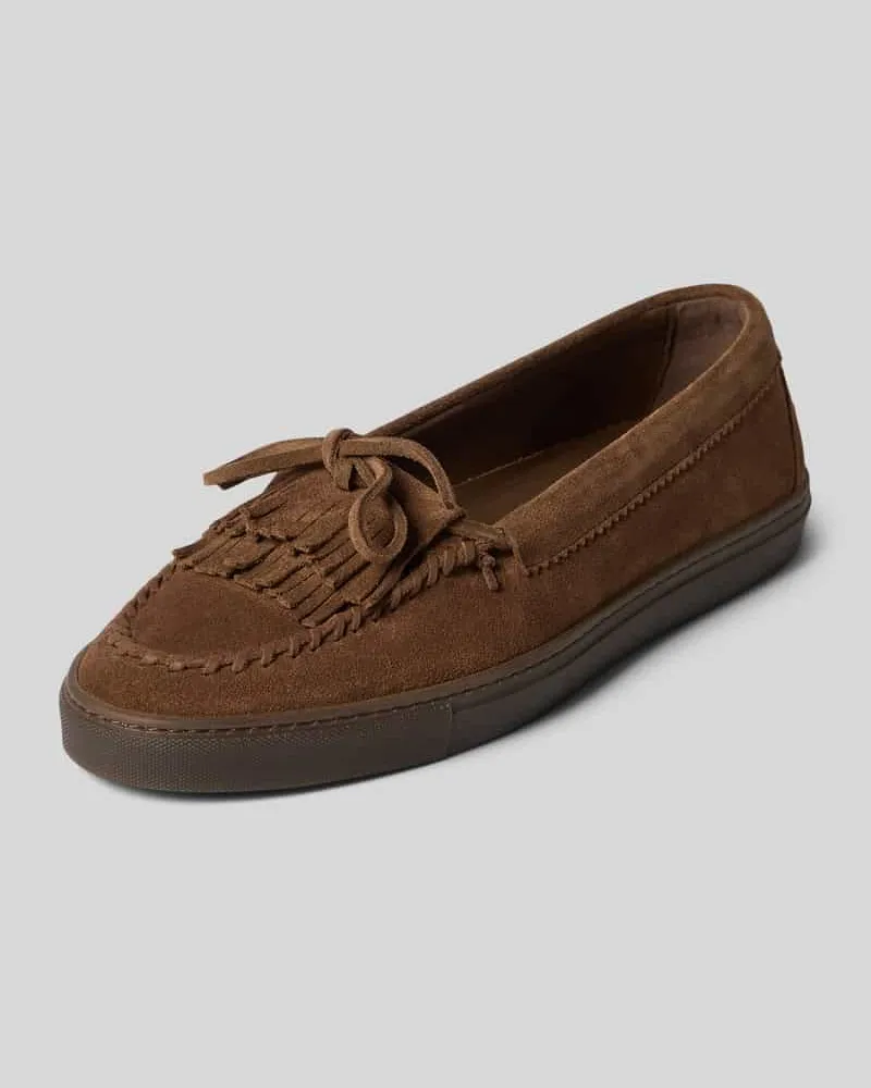 Copenhagen Loafers aus Leder mit Gummisohle Modell 'CPH365 Camel