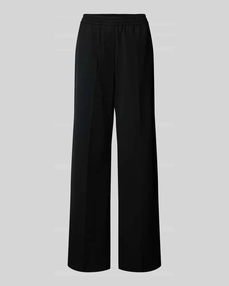 Max Mara Regular Fit Hose mit Schurwolle-Anteil Modell 'PETRA Black