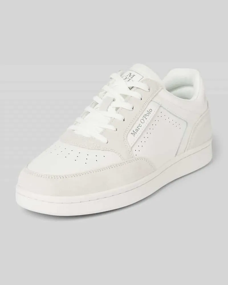 Marc O'Polo Low Top Sneaker aus hochwertigem Rindsleder Weiss