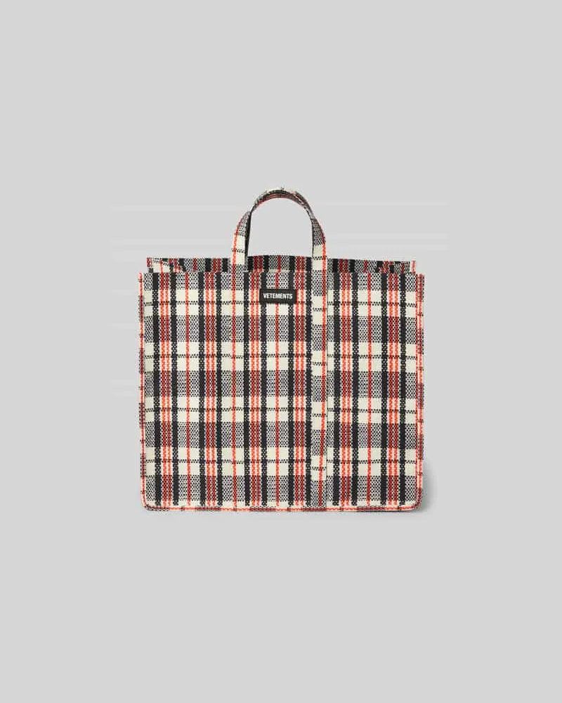 VETEMENTS Shopper mit Tragehenkel Black