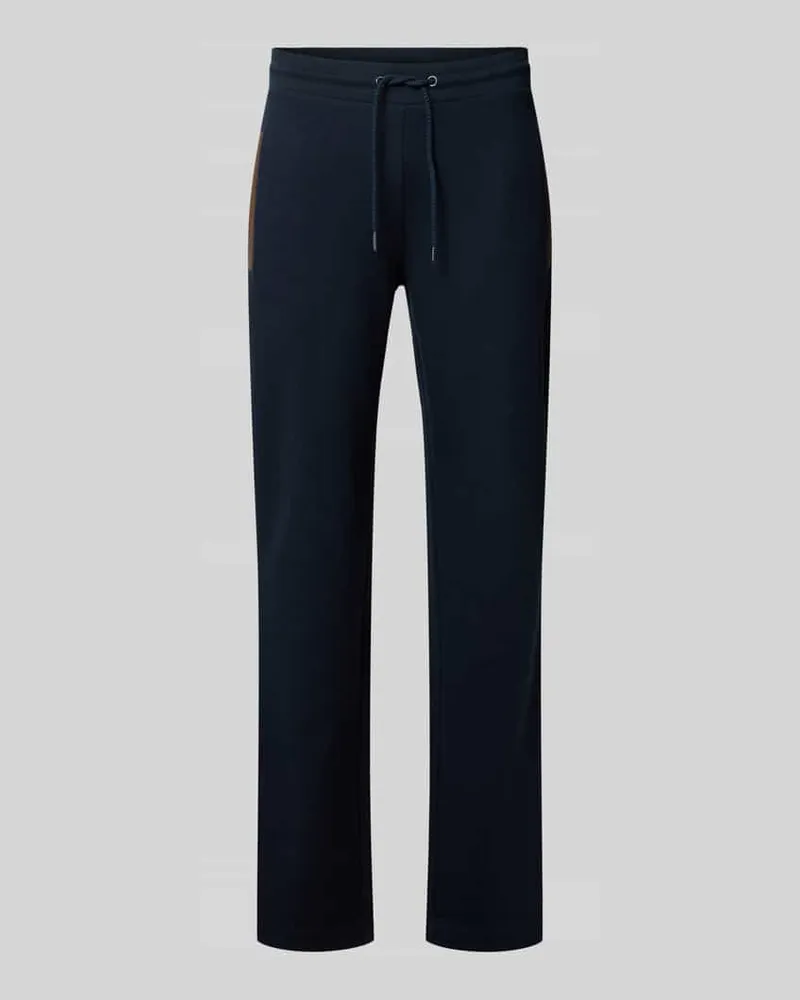 Bugatti Regular Fit Sweatpants mit Gesäßtasche Modell 'Selanik Marine