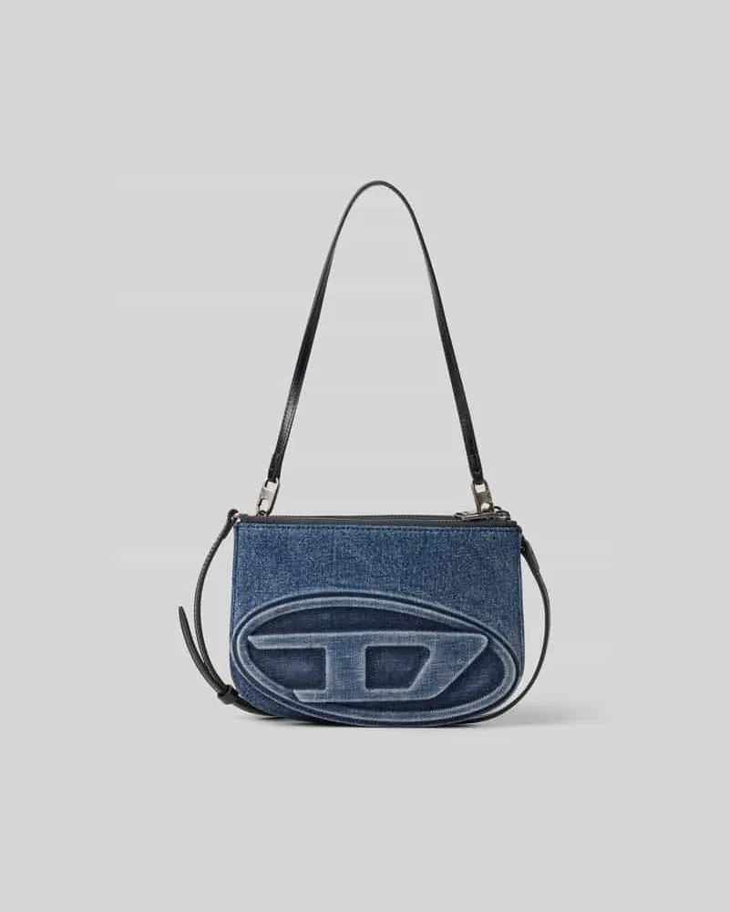 Diesel Handtasche mit Label-Detail Hellblau