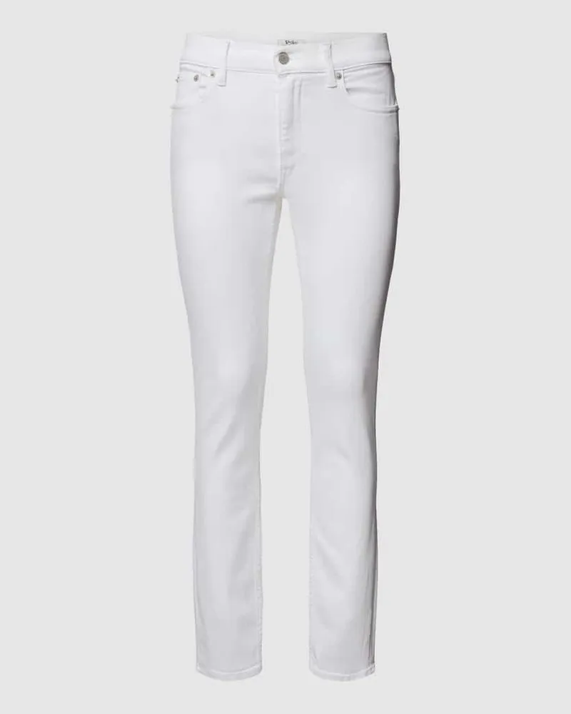 Ralph Lauren Jeans mit Label-Patch Modell 'Tompkins Weiss