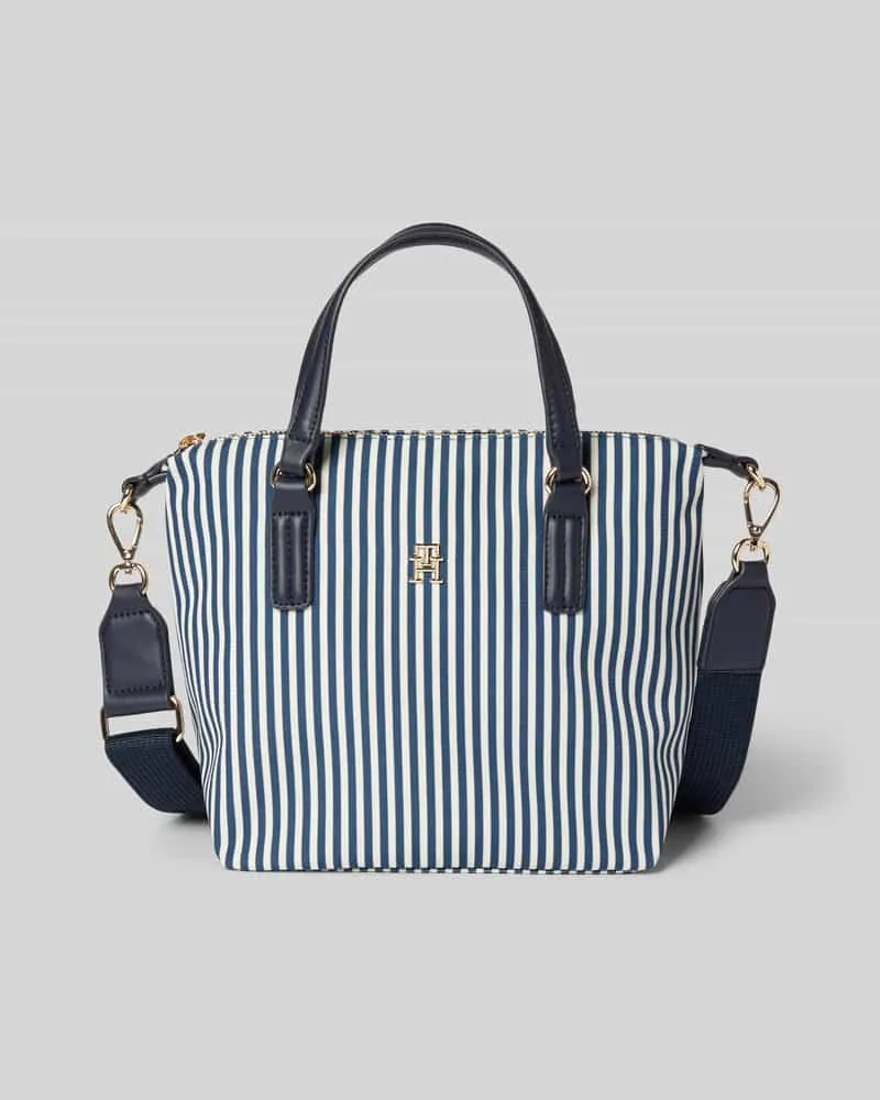 Tommy Hilfiger Tote Bag aus Canvas Dunkelblau