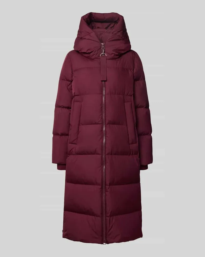 Marc O'Polo Regular Fit Daunenmantel mit Zweiwege-Reißverschluss Bordeaux