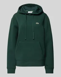 Lacoste Hoodie mit Label-Badge Dunkelgruen