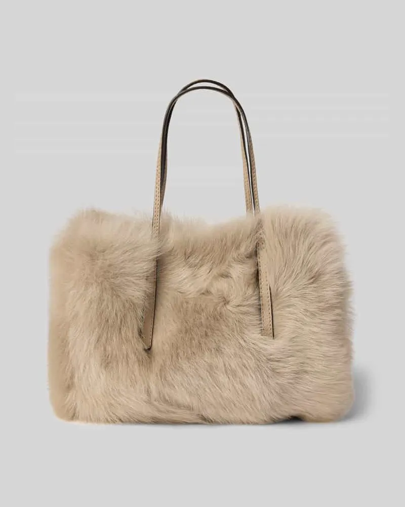 Abro Handtasche mit langen Tragegriffen Modell 'NOELLE Taupe