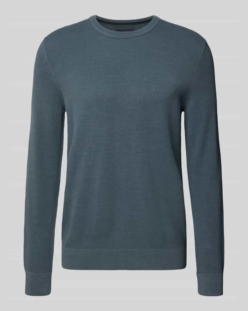 Marc O'Polo Regular Fit Pullover aus reiner Baumwolle Petrol