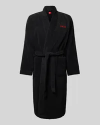 HUGO BOSS Bademantel mit Label-Stitching Modell 'Terry Gown Black