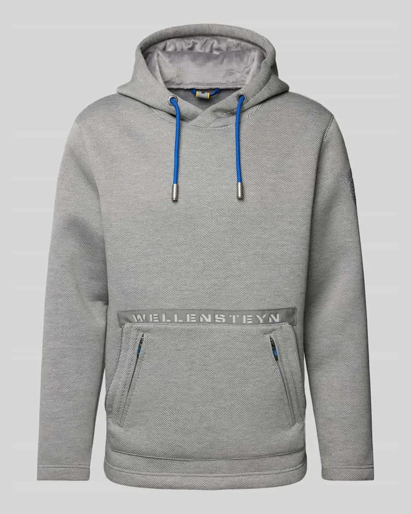 Wellensteyn Hoodie mit Label-Applikation Mittelgrau