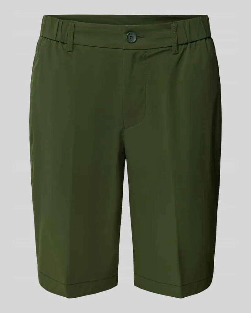 HUGO BOSS Bermudas mit elastischem Bund Modell 'Speedflex Dunkelgruen