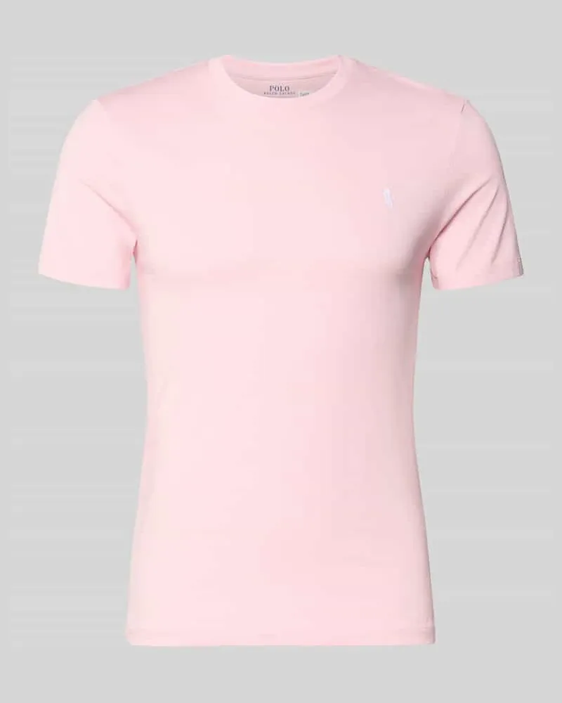 Ralph Lauren Regular Fit T-Shirt aus reiner Baumwolle Pink