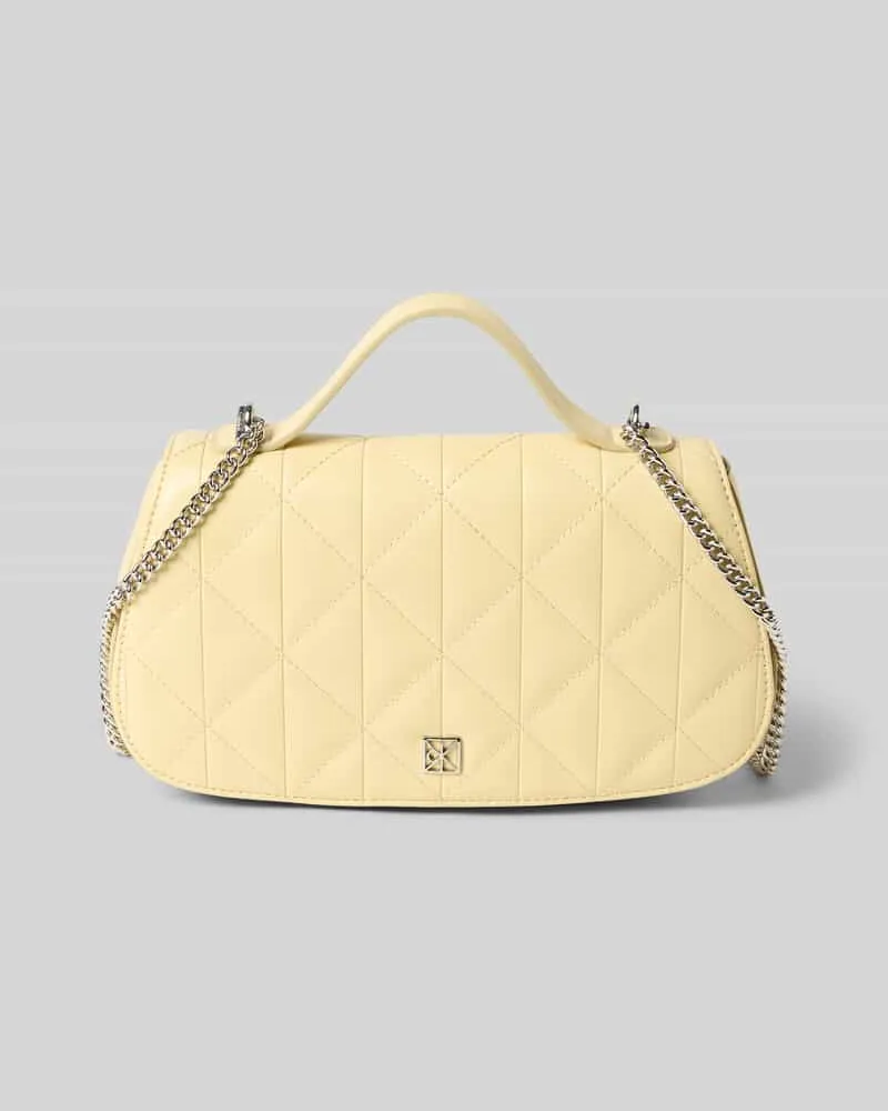 Calvin Klein Umhängetasche mit Logo-Applikation Hellgelb