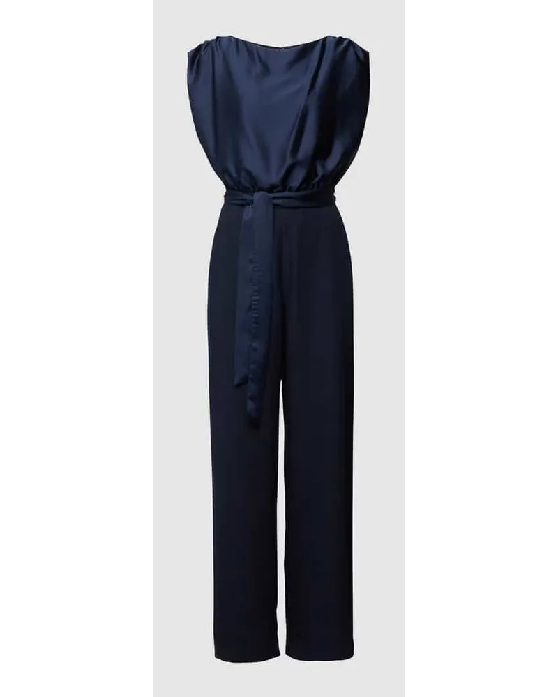 Swing Jumpsuit mit Rundhalsausschnitt Marine