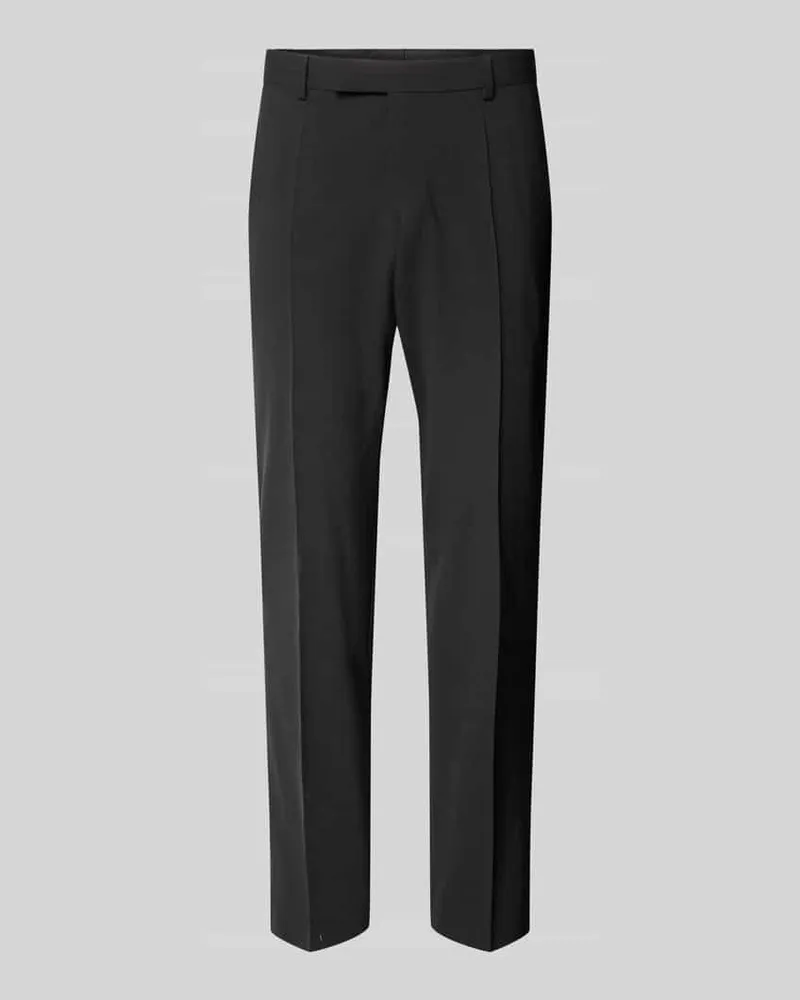 HUGO BOSS Slim Fit Anzughose aus Schurwoll-Mix Modell 'H-GIO-MM-C-NF Black