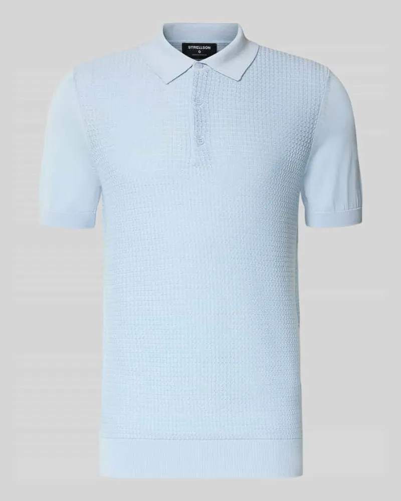 Strellson Regular Fit Poloshirt aus reiner Baumwolle Bleu