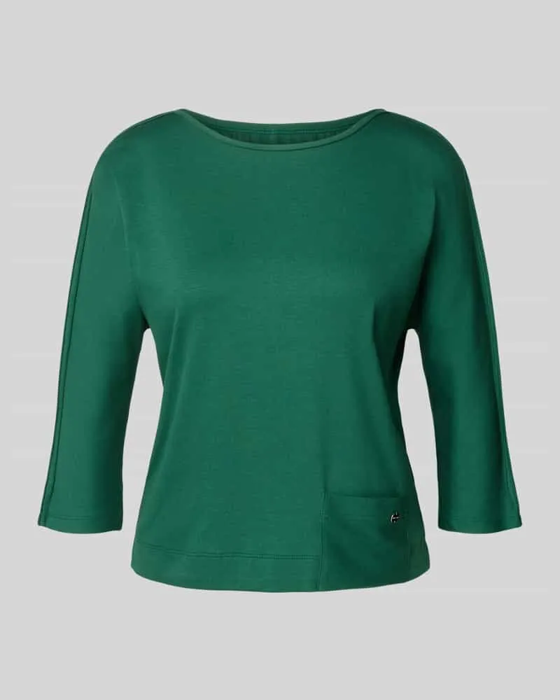 Marc Cain T-Shirt mit Rundhalsausschnitt und 3/4-Arm Dunkelgruen