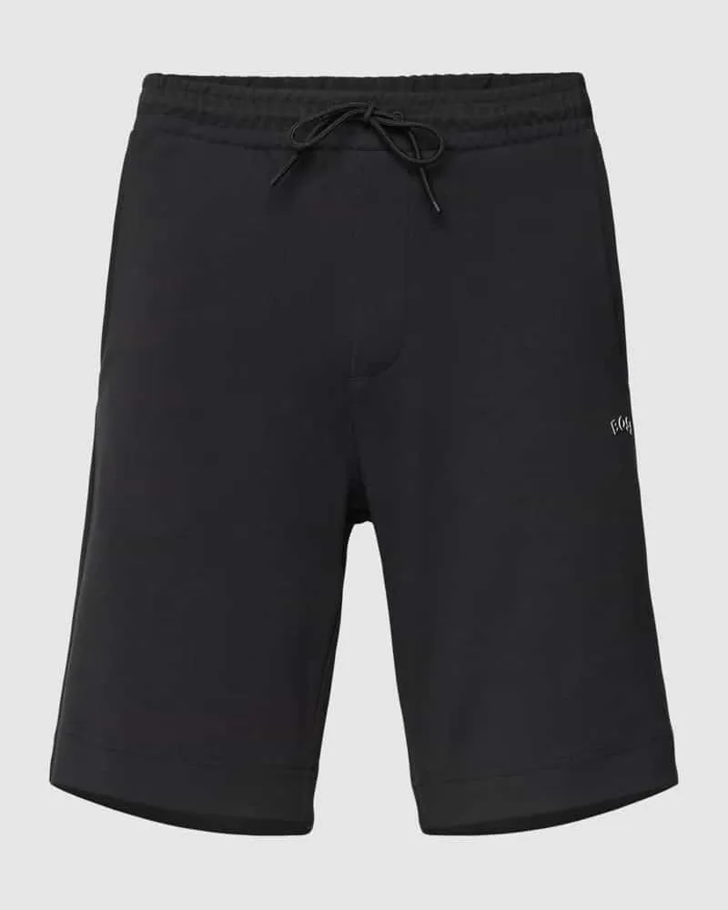 HUGO BOSS Shorts mit Label-Detail Black