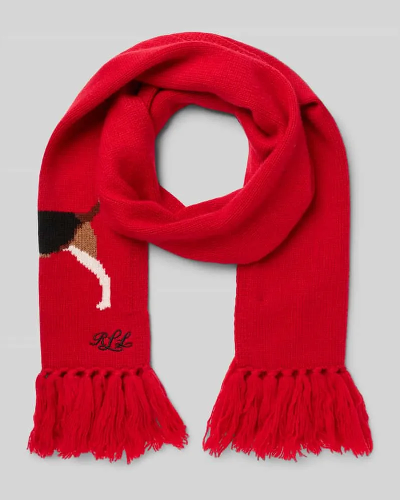 Ralph Lauren Schal aus Woll-Mix Modell 'Dog Rot