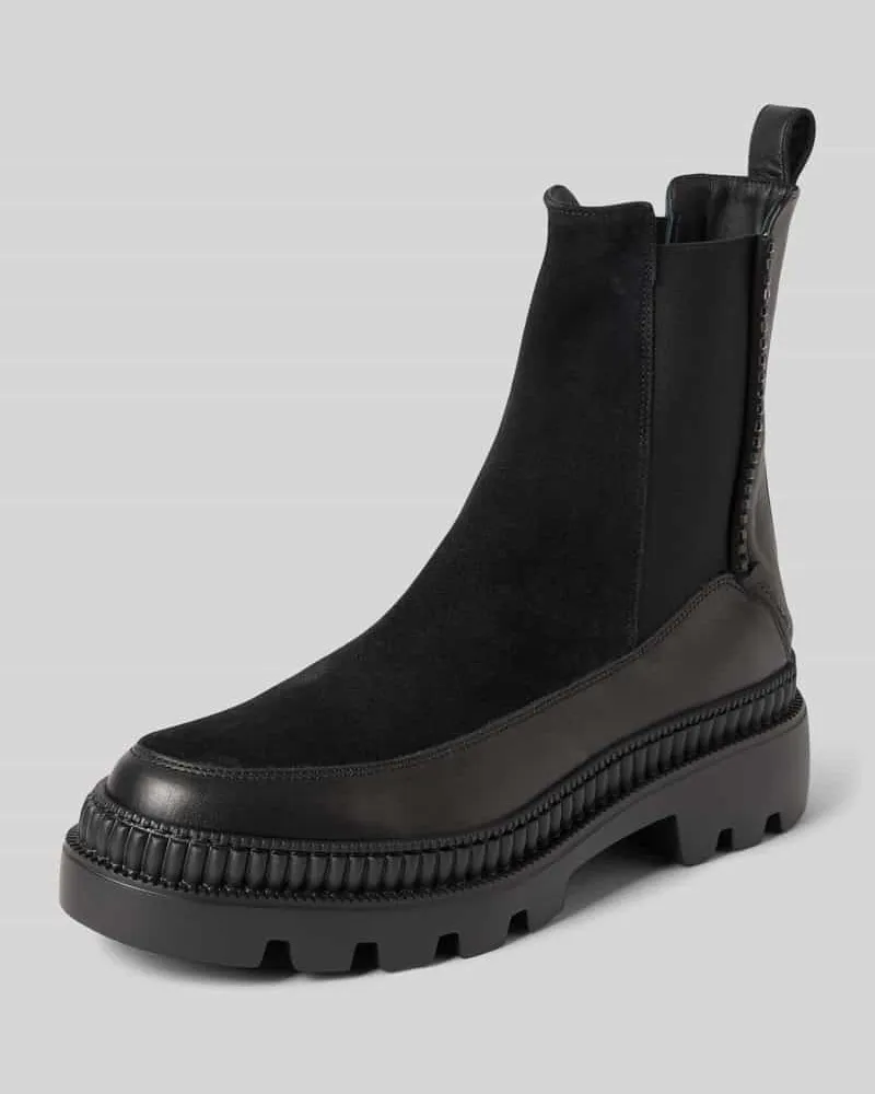 Marc Cain Chelsea Boots mit elastischen Einsätzen Black