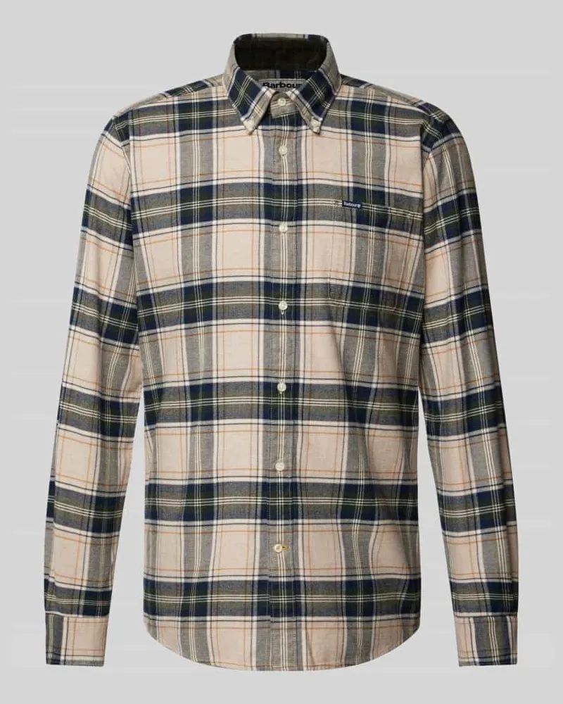 Barbour Regular Fit Freizeithemd mit Button-Down-Kragen Modell 'Betsom Sand