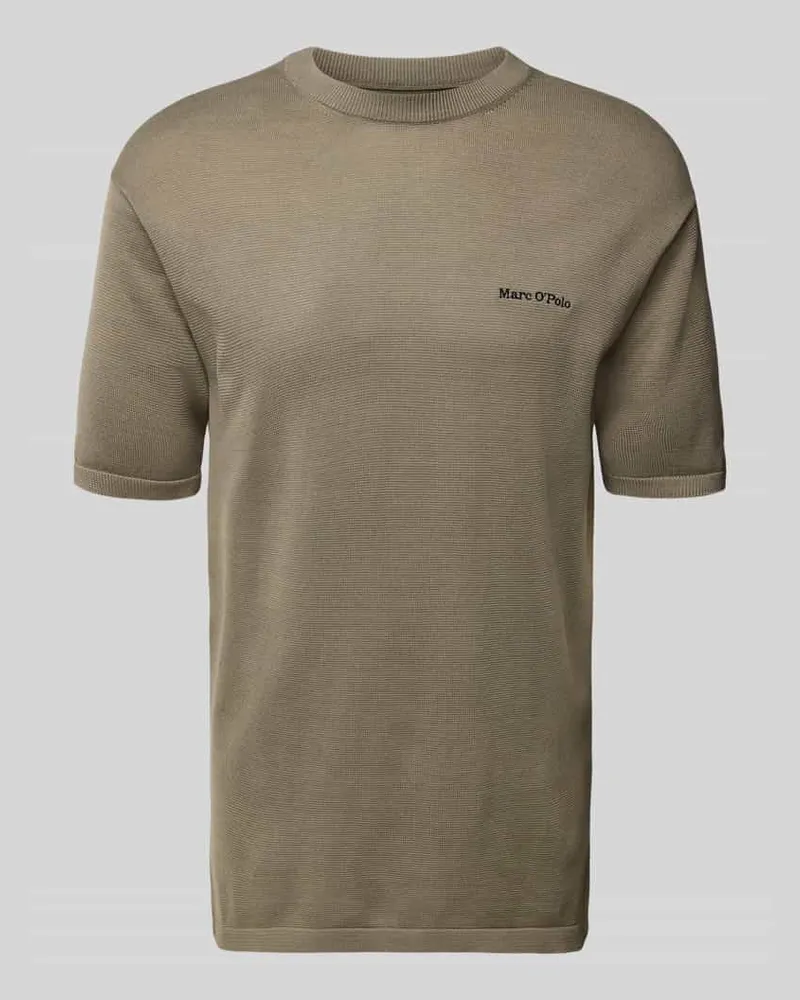 Marc O'Polo Regular Fit T-Shirt aus reiner Baumwolle  × DFB Travel Collection Taupe
