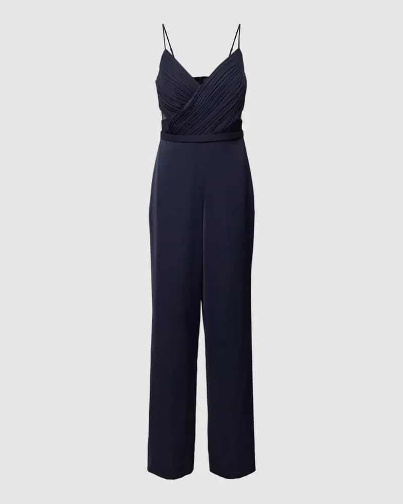 Vera Mont Jumpsuit in Wickel-Optik Marine