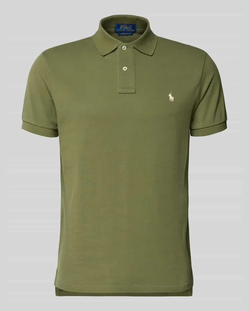 Ralph Lauren Regular Fit Poloshirt aus reiner Baumwolle Oliv