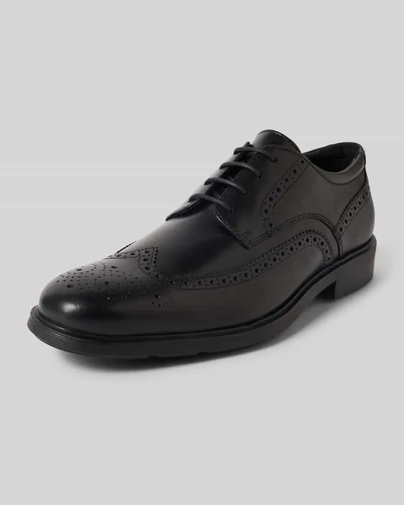 Geox Derby aus Leder Modell 'DUBLIN Black